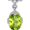 Green, variant on JewelersClub 3/4 Carat T.G.W. Peridot And White Diamond Accent Sterling Silver Pendant, 18"