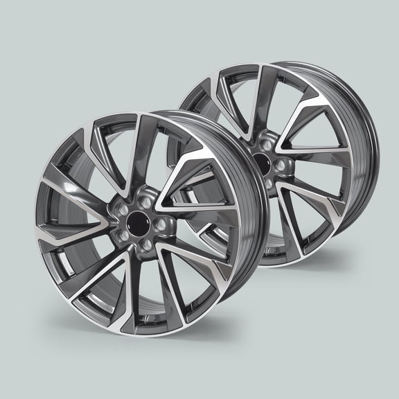 2-Pack 18x8 Inch Replacement Alloy Wheel Rim for Toyota Corolla 2019 - 2024, Gray