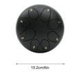 thumbnail image 3 of Xihbxyly Tambor de Lluvia para Exteriores, Tambor de Lengüeta de Acero de 11,4 Cm y 8 Tonos, con Baquetas y Libro, para Jardín., 3 of 6