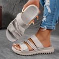 thumbnail image 4 of Dakaela Womens Orthopedic Sandals Comfortable Arch Support Slip on Slides Open Toe Soft Sole Summer Beach Casual Walking Shoes Size 7, 4 of 7