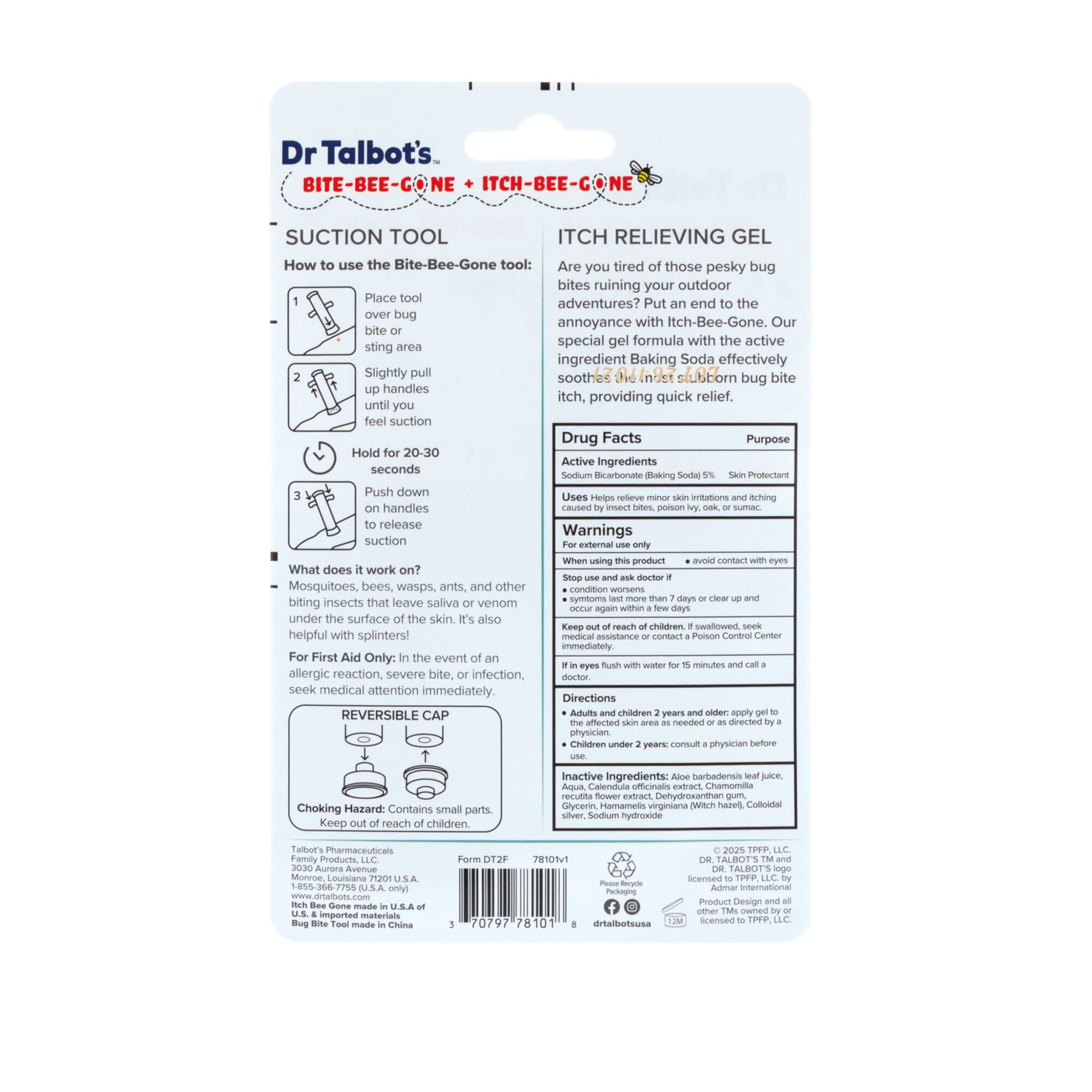Dr. Talbot's Bite-Bee-Gone and Itch-Bee-Gone 2 Step Itch Relief Kit