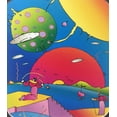thumbnail image 2 of Peter Max "Year 2250" 1996 Newly CUSTOM FRAMED Print Art POP psychedelic Future Generic, 2 of 3