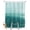 Teal Green, variant on Split Shower Curtain for Transfer Bench, Sky Blue Ombre Fabric Shower Curtains for Bathroom, Modern Abstract Art Ocean Oil Painting Tub Sliding Transfer Bench Waterproof Bath Curtains 72"x96"