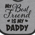 thumbnail image 4 of Inktastic My Best Friend is My Daddy with Hearts Boys or Girls Baby Bib, 4 of 4