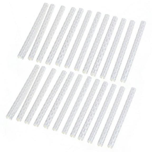 Sports 24PCS  Bike Wheel Spokes Reflective Sticks Tube Safe Cycle Spoke Reflector Safety Clip Wheel Reflective Tube  Decoration Light 75mm