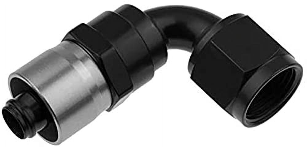 REDHORSE 7090-16-2 -16 AN 90 DEGREE CRIMP STYLE HOSE END - BLACK