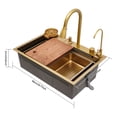 thumbnail image 3 of Sink, Sink with Pull-out Faucet, Kitchen Sink, 3 of 11