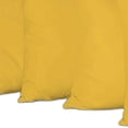 thumbnail image 3 of HomeRoots 480774 22 x 22 in. Yellow Polyester Zippered Pillow Cover, Set of 4, 3 of 4