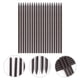 thumbnail image 4 of 20 palillos de madera para el cabello, palillos chinos cónicos, horquillas rectas de madera, accesorios para peinar el cabello para mujer, café, 4 of 7