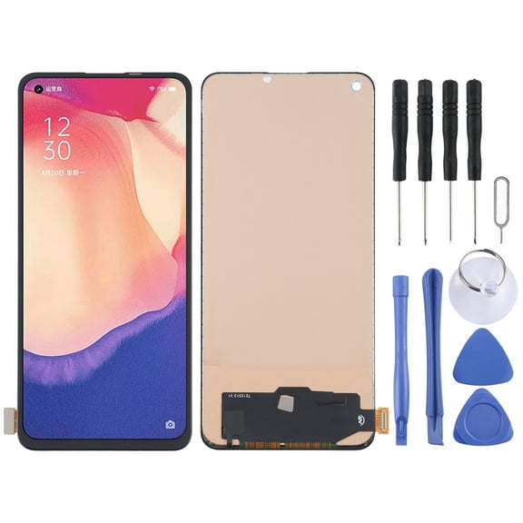 TFT Material LCD Screen and Digitizer Full Assembly for OPPO Reno4 SE / Realme V15 5G / Realme 7 /