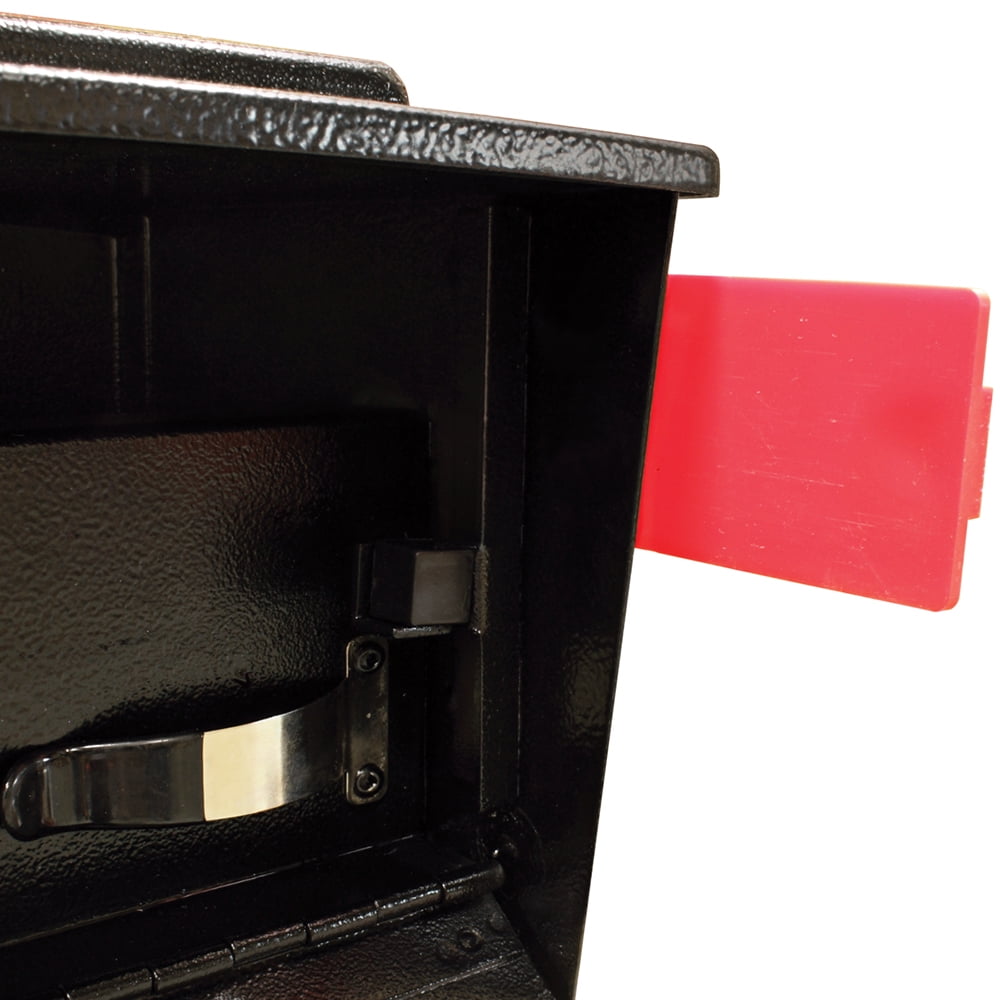 Mail Boss Townhouse Locking Security Wall-Mount Mailbox, Black