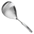 thumbnail image 4 of Stainless Steel Skimmer Spoon Multipurpose Filtering Spoon Slotted Spoon with Ergonomic Handle for Home Kitchen Restaurant Fried Chicken Shop, 4 of 9