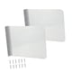thumbnail image 1 of 2 protectores laterales contra salpicaduras de acero inoxidable para montaje en pared con tornillos. Grande, 1 of 9