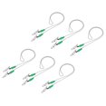thumbnail image 1 of Servilleta Cadena, 22" 6uds Aleación Cuello Babero Soporte Cadena Sol Sombrero Correa Cuerda Cuerda con Clips para Fijación Soporte Tapa, Verde, 1 of 7
