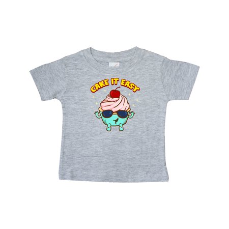 

Inktastic Cupcake Funny Cake it Easy Gift Baby Boy or Baby Girl T-Shirt