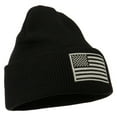 thumbnail image 5 of Silver American Flag Embroidered Beanie - Black OSFM, 5 of 5