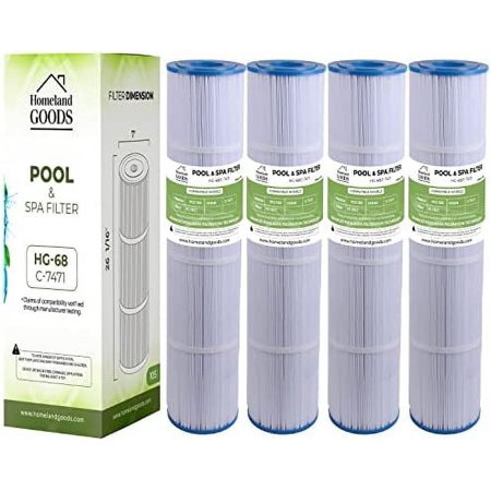 PCC105-PAK4 Certified, PCC105, Replaces Pentair CCP420, 178584, Unicel C-7471, 817-0106, R173576, Filbur FC-1977, 570-0425-07, Pentair Clean and Clear Plus 420, PLF105A (4)