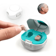 Hearing Aids for Senior with Noise Cancelling,Rechargeable Mini Hearing Amplifier,Portable Hearing Amplifier TV Earbuds With Portable Charging Box?Suitable for Adults, Elderly, Children