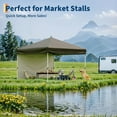 thumbnail image 2 of 10'x10' Pop Up Canopy Tent with 4 Sidewalls, Waterproof and UV Resistant Outdoor Gazebo, Easy Up Sun Shade Shelter for Parties, Events, Backyard, Camping, 2 of 7