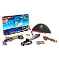 thumbnail image 3 of Adventure Force Pirate Roleplay Set Buccaneer Dart Blaster 12-Piece Set: Blaster, Sword, Pirate Hat, Play Telescope, Play Compass, 4 Univseral Foam Darts, 4 Play Coins, 8+, 3 of 10