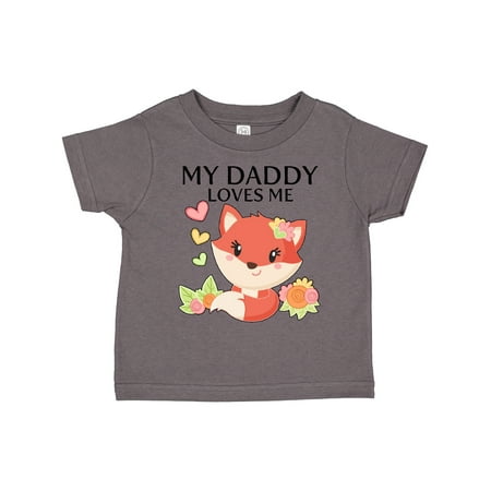 

Inktastic My Daddy Loves Me- Little Fox Gift Toddler Boy or Toddler Girl T-Shirt