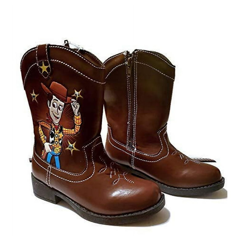 Disney Pixar Toy Story Toddler Boys Light Up Woody Cowboy Boots