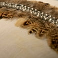 thumbnail image 6 of The HomeCentric Throw Pillow Covers, Decorative Beige Pack of 2, 16"x16" Throw Pillows For Couch, Linen Feathers & Crystals Cushion Cover, Animal Print Modern Style Easter - Exotic Feathers, 6 of 9