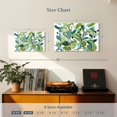 thumbnail image 3 of Elephant Stock Annamieka Wall Art - Horizontal Multi Panel Canvas - Living Room Wall Decor - Floral And Botanical Multi Panel - Teal And White Decor By Carrie Schmitt - 33" x 20", 3 of 4