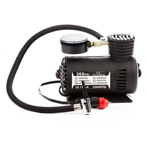 Portable 300 Psi Quick Fill Air Compressor with Pressure Gauge