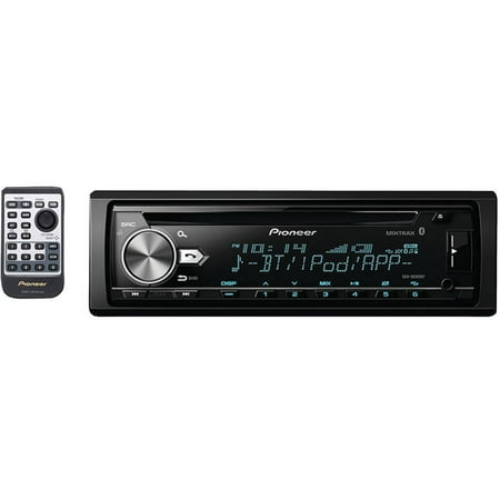 Pioneer - In-dash Cd/dm Receiver - Built-in Bluetooth With Detachable Faceplate - Black