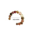 thumbnail image 3 of Colorful Beaded Rings Adjustable Rings Opening Rings Finger Open Rings Alloy Texture Suitable for Various Occasion, 3 of 8