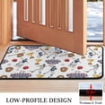 thumbnail image 3 of White Baseball Fun Club Pattern Door Rugs,Washable Non Slip Door Mats Indoor,Decorative Door Mats,Entry Mat Indoor for Entrance,Bedroom,Kitchen,Bathroom,30"x17", 3 of 6