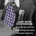 thumbnail image 6 of Lsque flower Skull rose Lunch Bag Lunch Box for Women Men Reusable Insulated Lunch Tote Bag,Leakproof Thermal Cooler Sack Food Handbags Case High Capacity, 6 of 9
