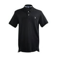 thumbnail image 2 of U.S. Polo Assn. Men's Solid Interlock Polo Shirt BKLG-M, 2 of 3