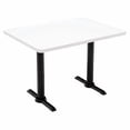 thumbnail image 5 of KFI Studios Mode 2.5' x 5' Bistro Table, Graphite Nebula, Silver Base, 5 of 7