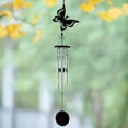thumbnail image 4 of Sunjoy Tech Wind Chime Handmade Metal Butterfly Ladybug Shape Hanging Windbell Pendant Home Decor, 4 of 7