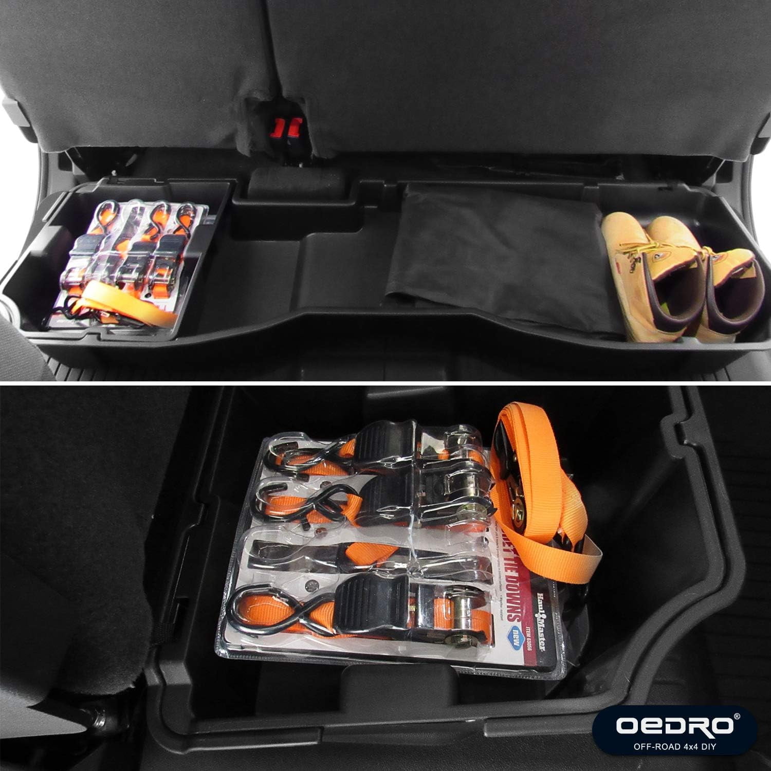 Ledkingdomus Upgraded Rear Under Seat Storage Box for 2014-2018 Chevrolet Silverado/GMC Sierra 1500 2015-2019 Silverado/Sierra