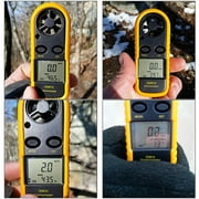 GM816 Digital Anemometer Wind-Speed Gauge Meter LCD Handheld Airflow Windmeter Thermometer