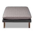thumbnail image 3 of Bowery Hill Two-Tone Grey Upholstered Walnut Wood Daybed, 3 of 8