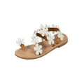 thumbnail image 5 of LoyisVidion Floral Flat Sandals - Fashion Women Flower Summer Ladies Comfy Sandals Flat Casual Beach Shoes Strappy Sandals with Cushioned Sole, 5 of 8
