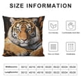 thumbnail image 6 of COMIO Tiger Print Pillow Cover for Sofa Couch Chair,Wild Animal Fur Single Pack Throw Pillow Case Cover,Photography Tiger Skin Print Luxury Cushion Cover Room Decor,2pc, 6 of 6