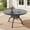 Round(47.24"L×47.24"W×28.35"H)-No umbrella hole, variant on Hzzkey 81.89" L x 41.34" W Oval Cast Aluminum Outdoor Dining Table with 1.88" Umbrella Hole Black