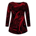 thumbnail image 5 of ICHUANYI Liquidación Blusa casual de manga larga con botones abiertos y cuello redondo, ajuste holgado, plisada, blusa con estampado de Halloween ICHUANYI WER202308245491, 5 of 5