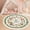 Color 2, variant on Washable Non Slip 3ft Round Rug, Cute Woodland Animals Green Gingham Border Inspirational Message Nursery Rug with Tassels Carpet for Bedroom Living Room Playroom Tent rug Tent Castle