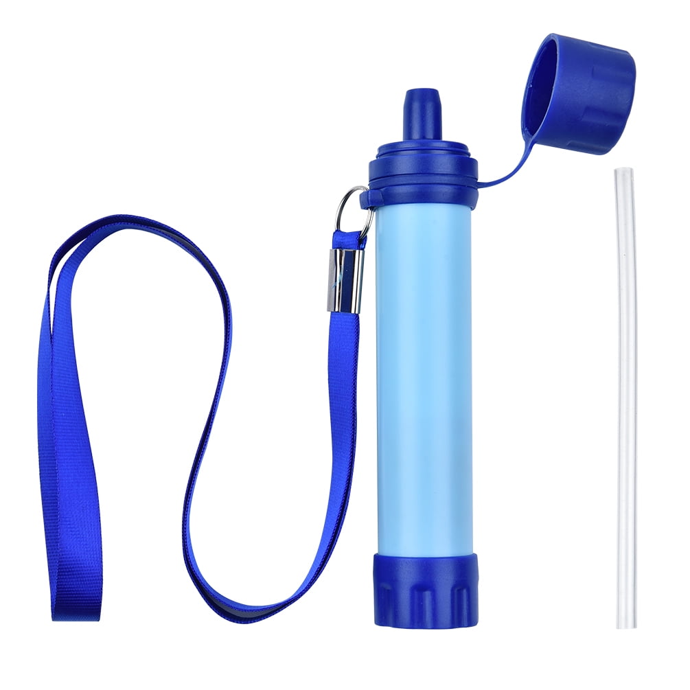 Life Saving Survival Mini Water Filter Purifier Straw 1500 L Camping Hiking trek 
