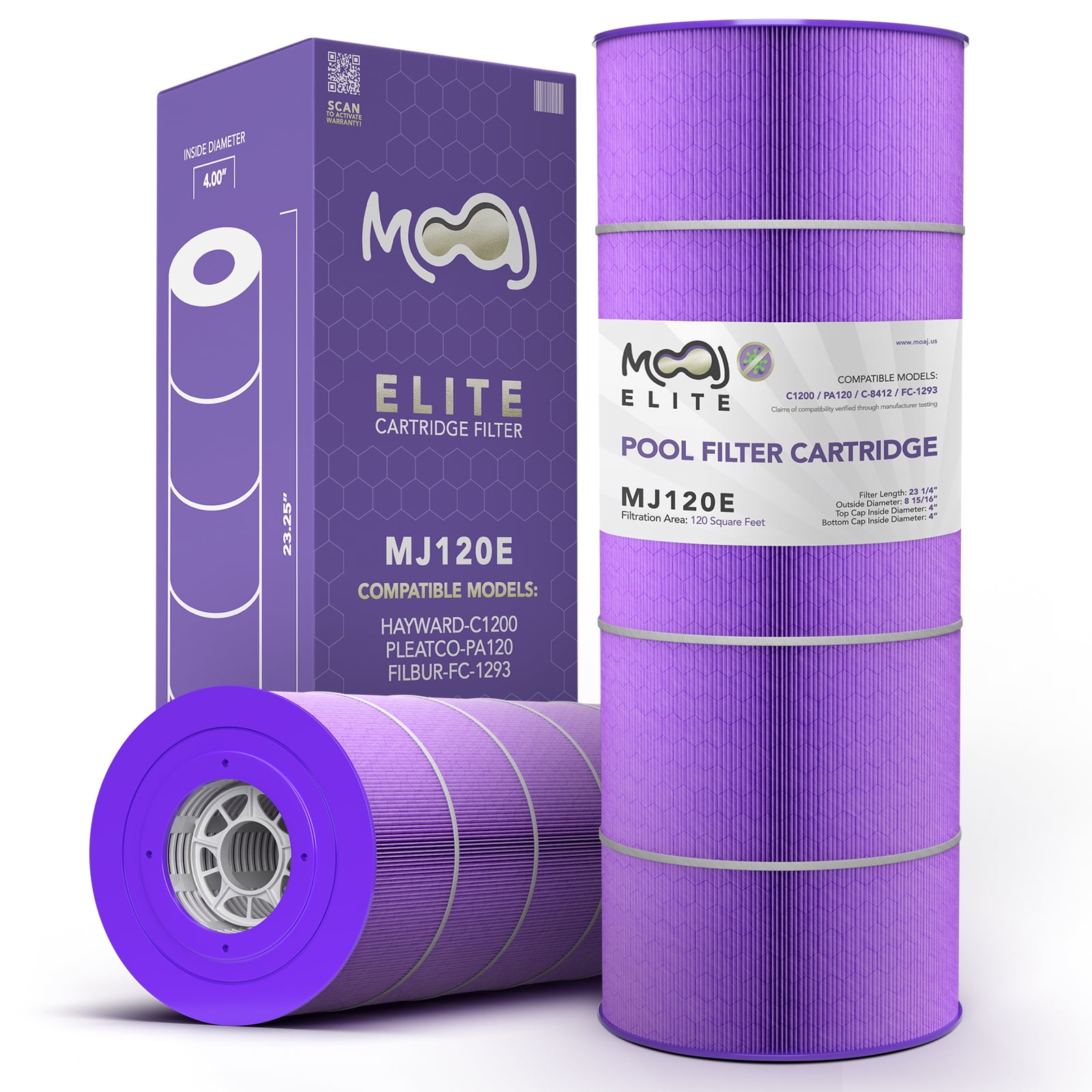 MOAJ Elite Pool Filter Replaces Hayward C1200, CX1200RE, PA120, PA120M