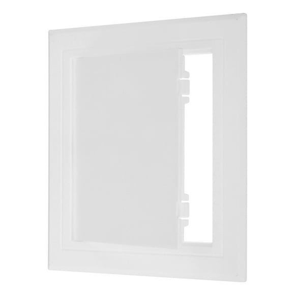 Unique Bargains 8x8 inch(195x195mm) Removable Hinged Access Panel, ABS Plumbing Access Doors Easy Wall Hole Cover, White