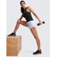 thumbnail image 3 of Musculosa CRZ YOGA sin costuras con espalda nadadora negra talla pequeña, 3 of 5