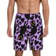 thumbnail image 1 of Balery Cartoon Black Cats Pantalones cortos de pijama de punto de algodón para hombre con cinturilla y bolsillos-4X-Large, 1 of 6
