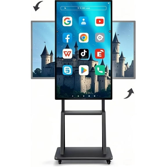 JYXCN Interactive Smart Board 49 Inch, Transform Learning & Meetings! Touch Screen All-in-One with Dual System & Cloud Sharing Digital Whiteboard for Education & Office​